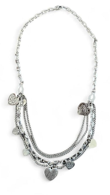 Dior Necklace Multi Strand Heart Charm